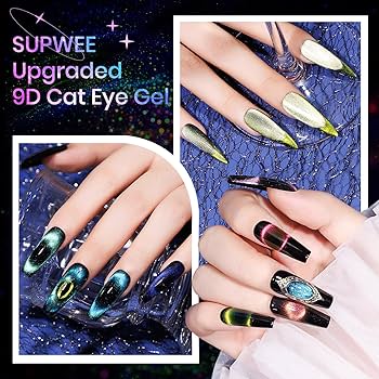 【OJOS】i:e Gel Short 01 8 Colors Cat Eye Gel Nail Polish Set - Magnetic Nail Gel